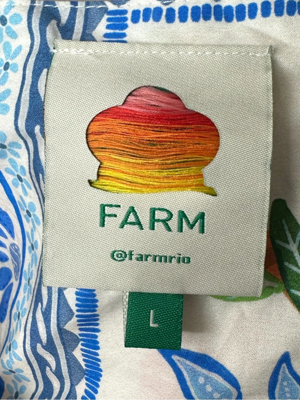 Farm Rio Tropical Tiles Romper Size Large - Picture 9 of 13
